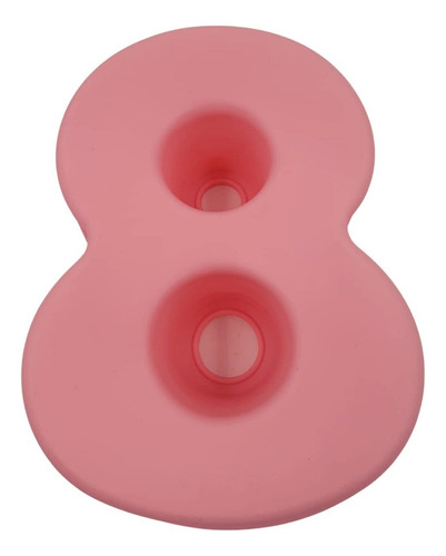 Forma Silicone Para Bolo Em Formato De Números -mêsversario Cor Rosa-8