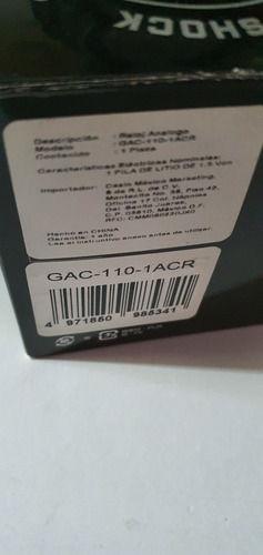 Reloj Casio G-shock Gac 110 (Usado)