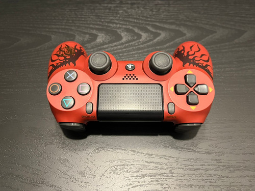 Control Dualshock 4 Monster Hunter Rathalos Ps4 Original Rojo (Usado)