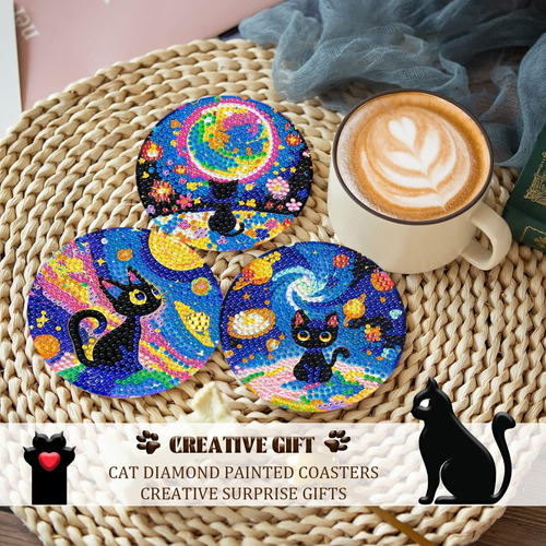 Dotzso 10 Posavasos De Pintura De Diamantes Posavasos De Art