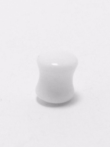 Par Alargador Plug Acrílico Branco 5mm 6mm 8mm 10mm 12mm 14m