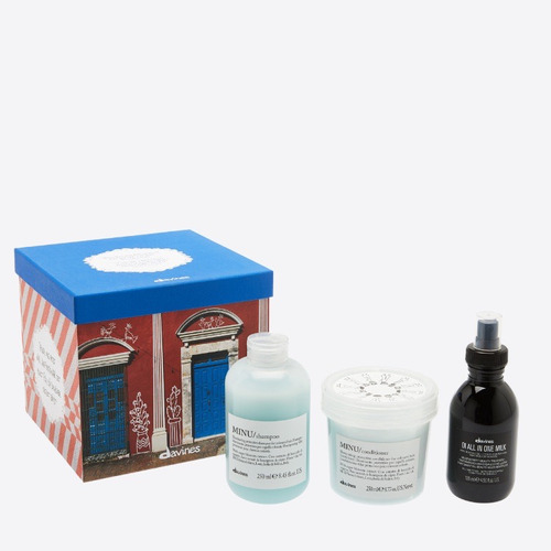 Davines Kit Navideño Minu, Cuidado De Color Cabello Teñido