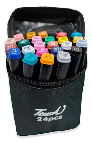 Marcadores Drypens 24 Colores Doble Punta 