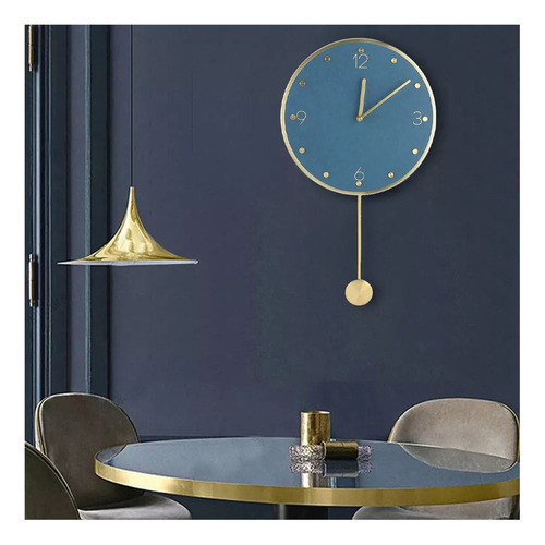 Reloj De Pared Sencillo Con Decoración Moderna Con Péndulo O
