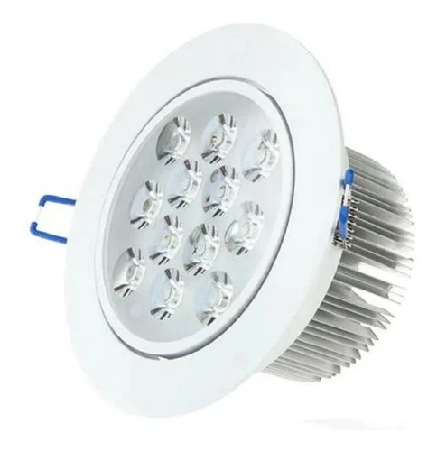 Kit 20 Spot Super Led Redondo 12w Embutir Branco_quente/frio