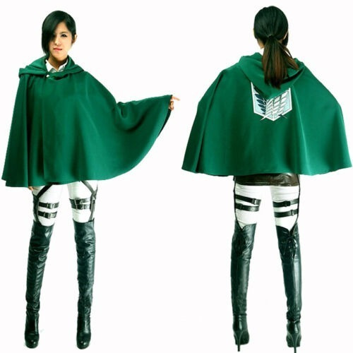 Attack On Titan Shingeki No Kyojin Capa Con Capucha Cosplay