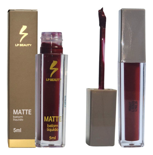 Leticia De Paula Batom Liquido Matte Merlot Acabamento Mate