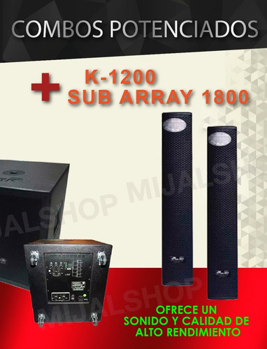 Gbr Combo 2 K-1200 + 1 Sub Array 1800 Platinum Envío Cuotas