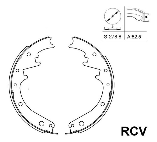 Balata Tambor  Chit228 Para Chevrolet One Fifty Series 1954