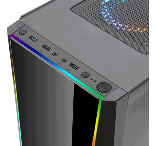 Gabinete Gamer Redragon Tailgate Gc702 Rgb Vidrio Templado