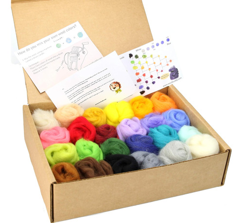 Lana De Fieltro Woolbuddy, Lana Merina De 24 Colores, Lana I