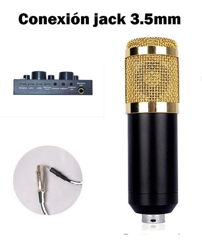 Imagen 7 de 10 de Set Microfono Condensador Mezcladora Bluetooth Celular Pc