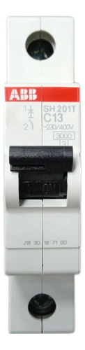 Interruptor Termomagnetico 1 Polo 13 Amp Sh201t-c13 Abb