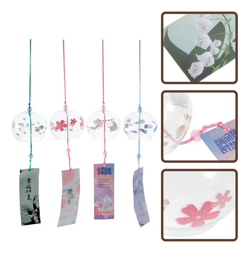 Decoraciones De Casa Carillón De Viento Para El Hogar, 4 Uni