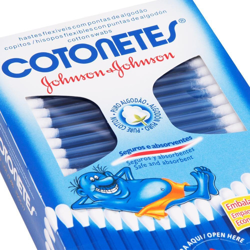 Imagem 2 de 3 de Kit Com 30 Caixas Cotonetes Johnsons Com 150 Unidades