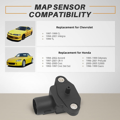 Sensores De Mapa 37830-paa-s00 Para Honda Civic 1996-2000