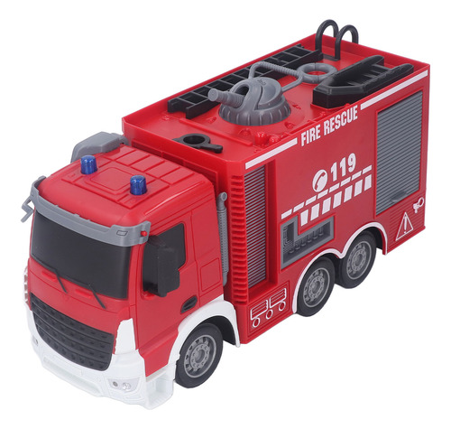 Juguete De Camión De Bomberos Con Control Remoto Rc Interact