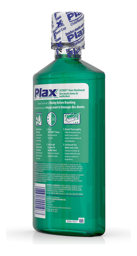Enjuague Dental Plax Advanced Prebrush Soft Mint, 720 Ml
