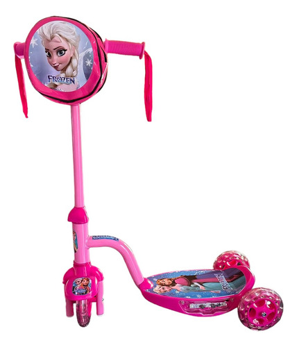 Patin Scoter De Luz De Princesa Peach Con Bolsita