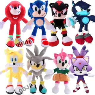 Peluche Sonic 30 Cm Silver Tails Shadow Nudillos Amy