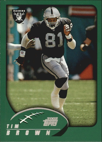 2002 Topps #164 Tim Brown Oakland Raiders