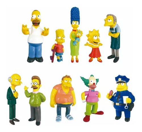 Figuras Los Simpsons Coleccion Completa Clarin X10 Sellado