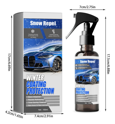 Revestimiento Antihielo En Aerosol Para Parabrisas De Coche