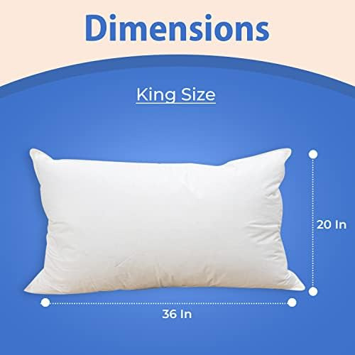 Travesseiro De Penas De Ganso Firme, 1 Pacote King Size 30