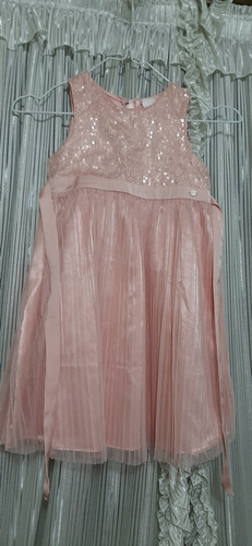 Vestido Rosa Talle 6 Marca Chicky