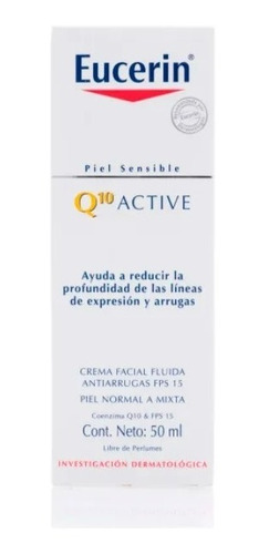 Eucerin Q10 Active Crema Facial Antiarrugas Fps 15