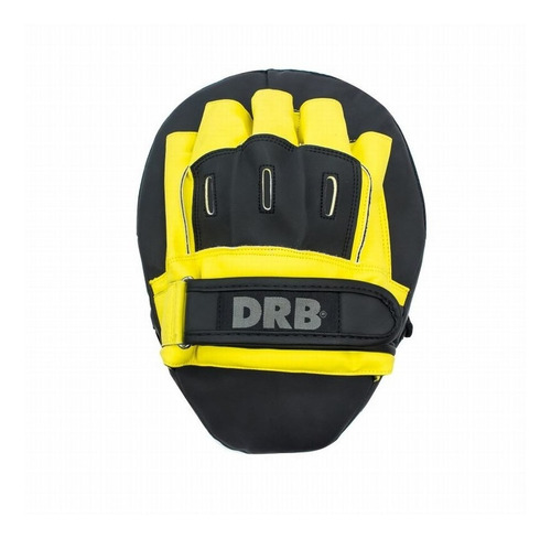 Guante Foco Boxeo Negro Amarillo Dribbling                