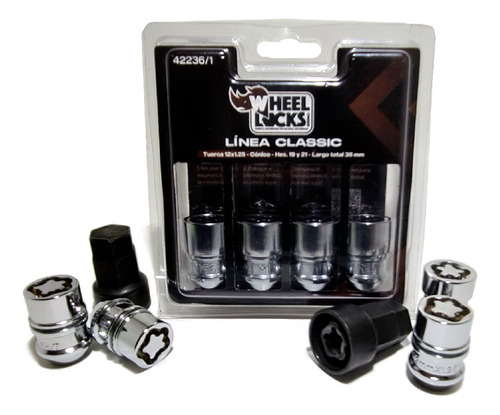 Tuercas De Seguridad Antirrobo Wheel Locks Chery Qq