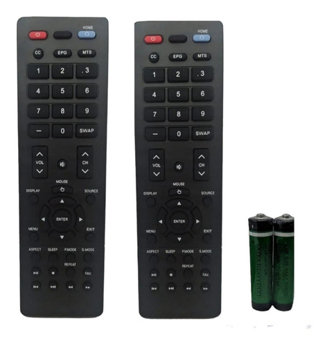 Paquete2 Controles Para Tv Blux Smartv 40bxsm -32bxsm +pilas