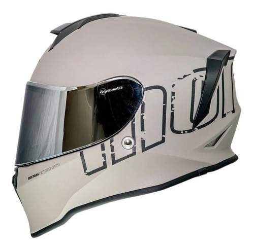 Capacete Moto Mormaii M1 Titanium Fosco +narigueira