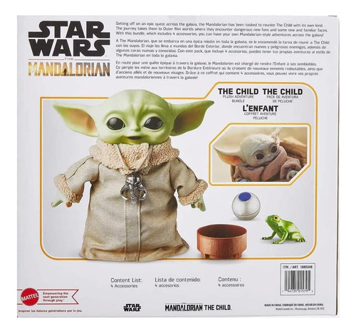 Mattel Star Wars The Mandalorian Grogu Bebe Yoda 33 Ctm