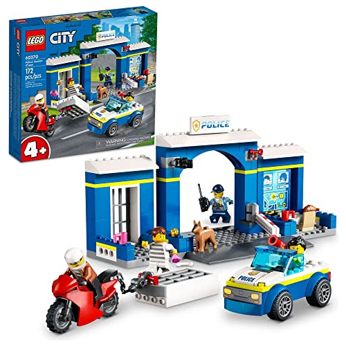 Set De Juego Lego City Police Station Chase 60370 Con Coche