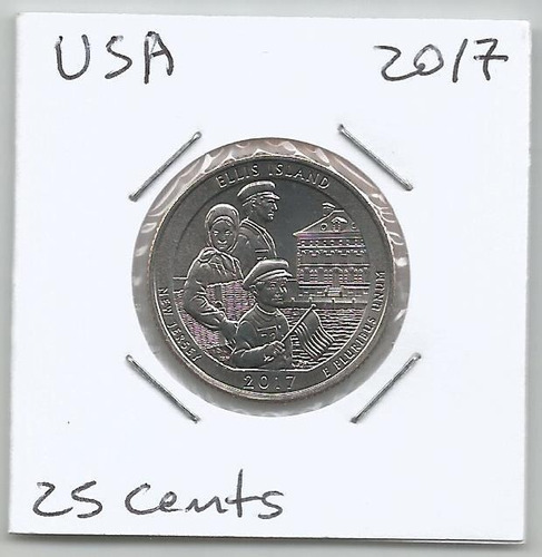 Musa65 Estados Unidos 25 Cents 2017 Isla Ellis S/c