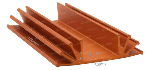 4 Disipadores Zd3 X 100mm R. T. 5.00º C/w (50x14x100mm)