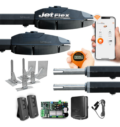 Kit Motor Ppa Portão Pivotante Sk Jet Flex Super Wifi 6 Sup