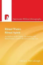 Comprar Libro Ritual Water, Ritual Spirit - David J Mccollough