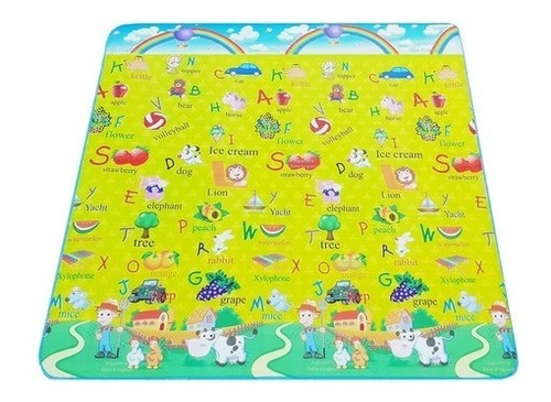 Alfombra Manta Antigolpes Bebes 180x 200 Funny Reversible