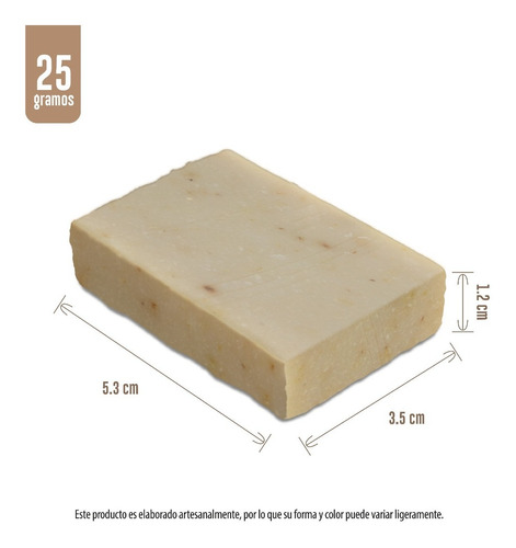 Jabón Hotelero Artesanal Yogurt Con Manzanilla 25 G 90 Pz