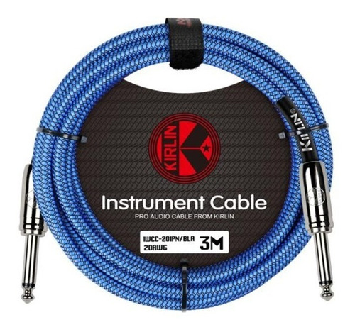 Cable Guitarra Kirlin Iwcc201 6mt Blindado Forrado