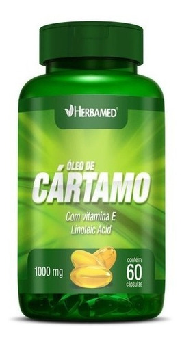 Óleo De Cártamo Herbamed 60 Cáps 1000mg Sabor Sem Sabor