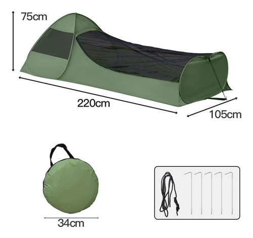 Saco De Dormir Automático, Fácil Instalación, Para Acampar