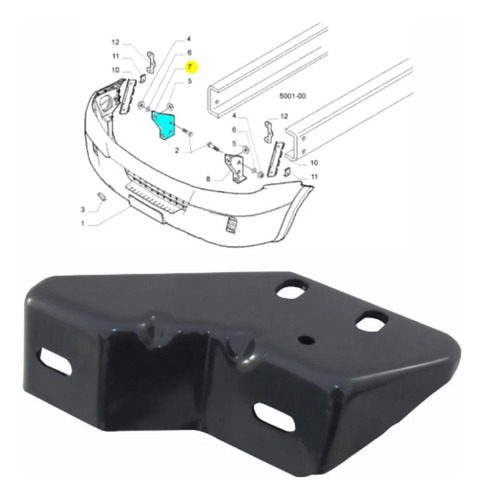 Soporte De Paragolpe Delantero Derecho Nueva Daily Iveco