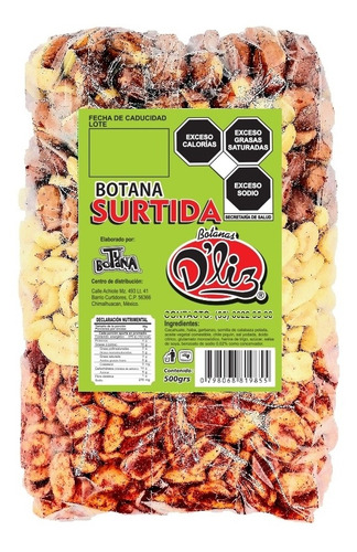 Botana Surtida 500g ( Español, Salado, Enchilado Y Pepita )