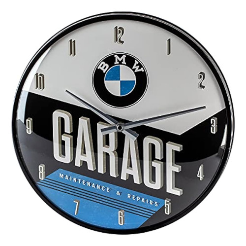 Reloj De Pared Retro De Arte Nostálgico, Bmw - Garaje - Idea