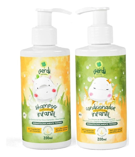 Shampoo + Condicionador Veganos Verdi Natural Aloe Vera