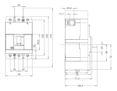 Disjuntor Caixa Moldada 3p Weg Dwb160n100 100a 11339704 Novo